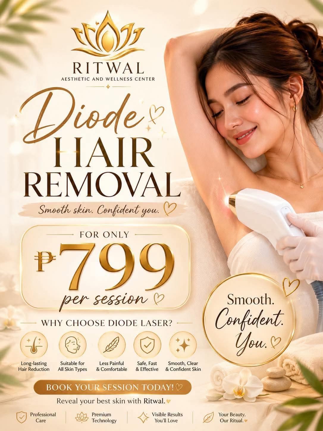Diode hair removal